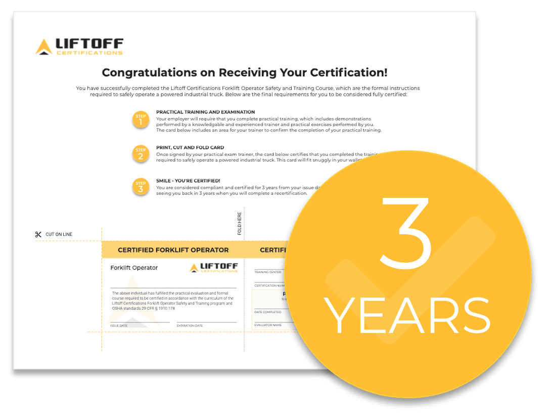 Three Year Certification