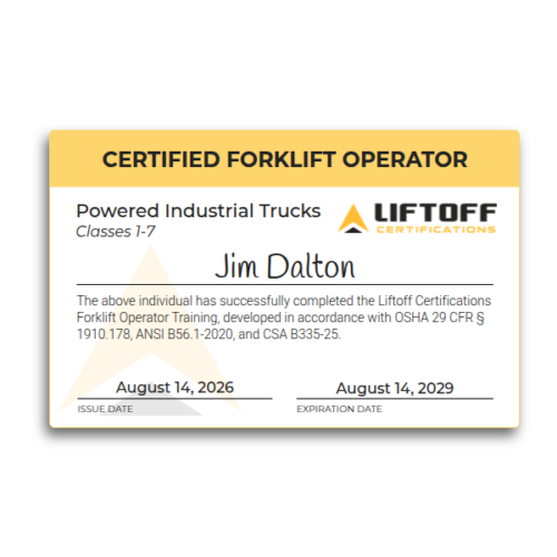 Forklift Recertification