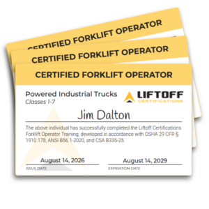 Forklift Operator Training and Certification